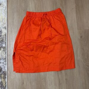Orange Midi Skirt